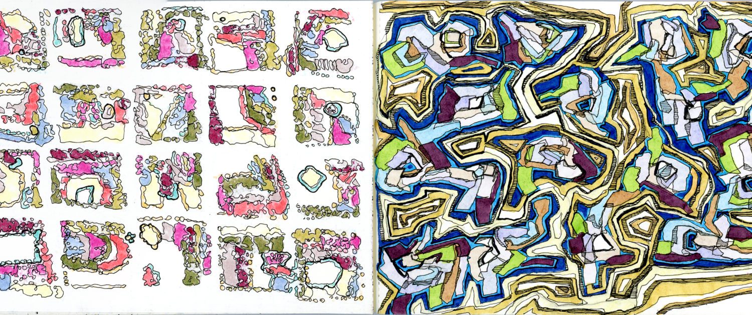 A collage of different types of graffiti.